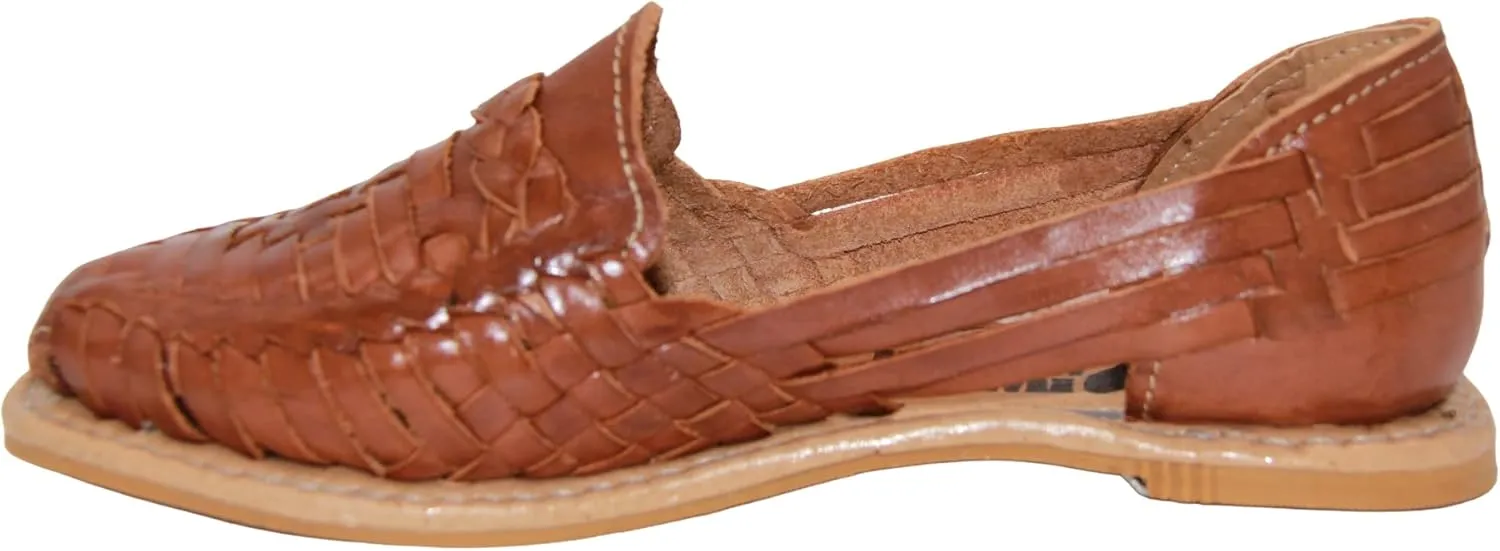 Womens Leather Traditional Huarache Sandal, Hand Woven Authentic Mexican Leather Huarache Sandal
