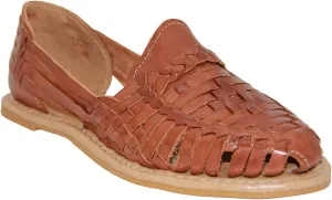 Womens Leather Traditional Huarache Sandal, Hand Woven Authentic Mexican Leather Huarache Sandal
