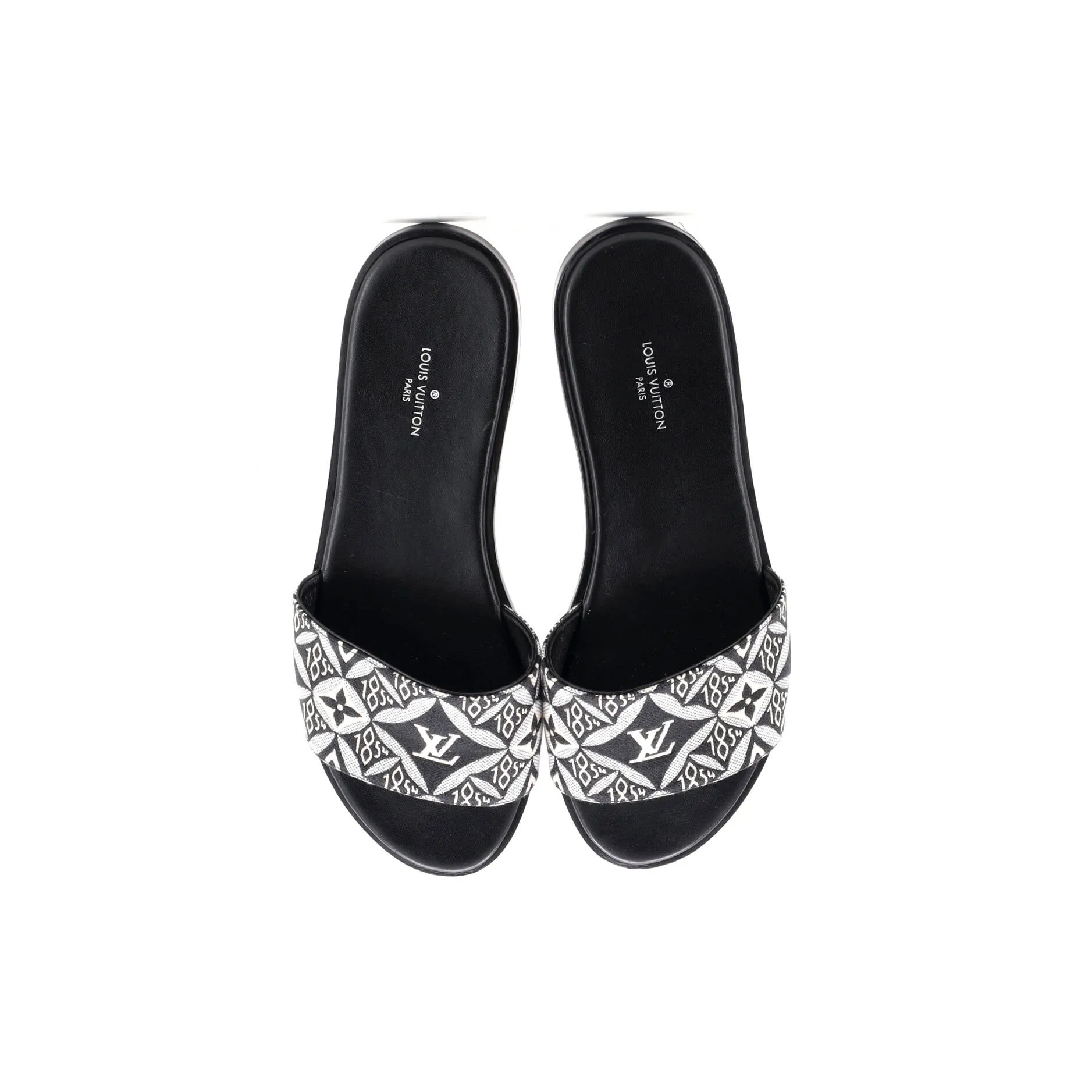Women's Lock It Flat Mule Sandals Limited Edition Colored Monogram Giant
