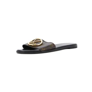 Women's Lock It Flat Mule Sandals Monogram Canvas