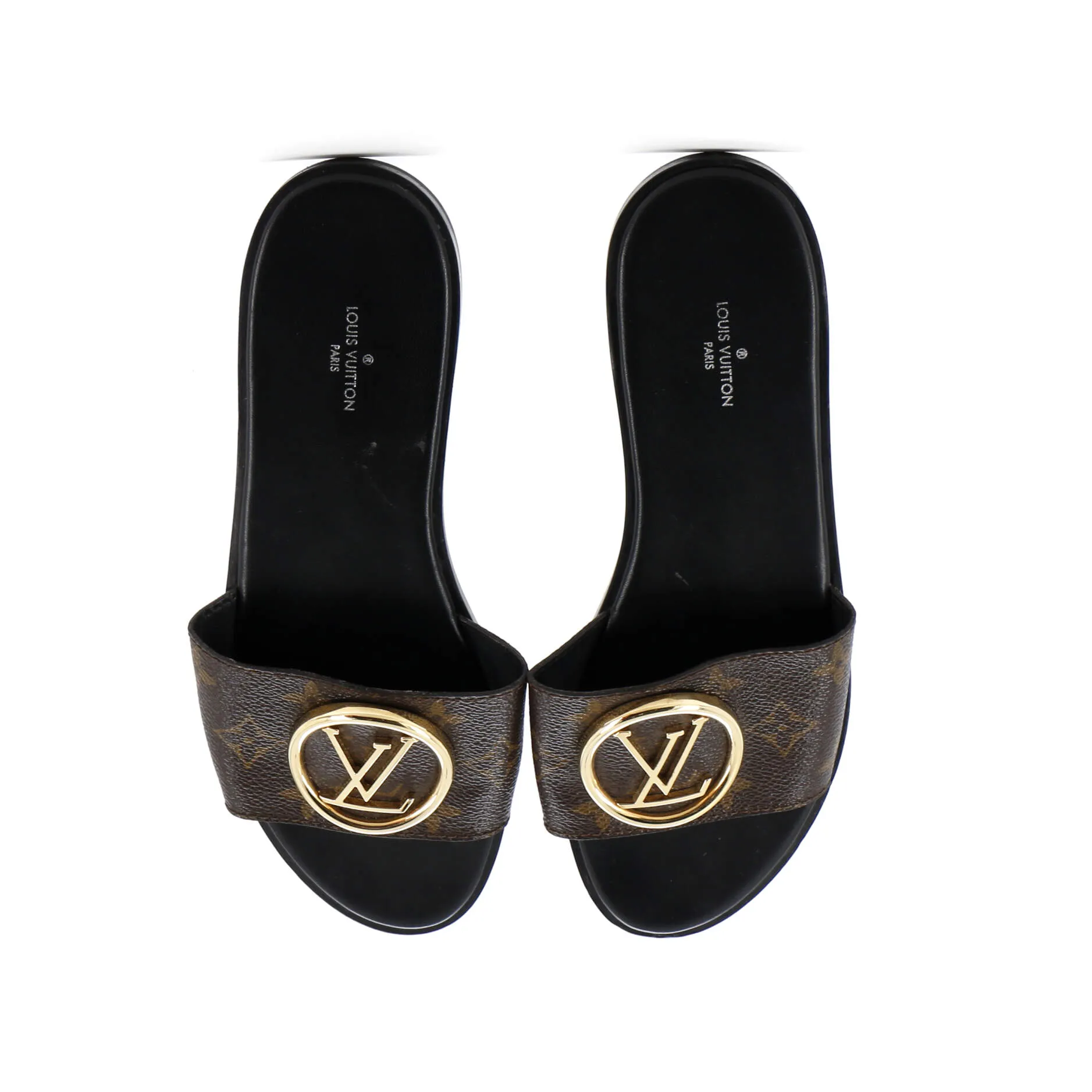 Women's Lock It Flat Mule Sandals Monogram Canvas