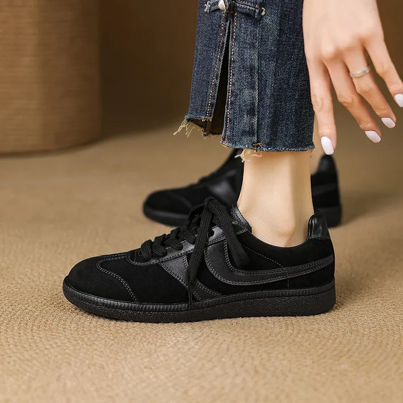 Women's Retro Leather Comfortable Non-Slip Sneakers