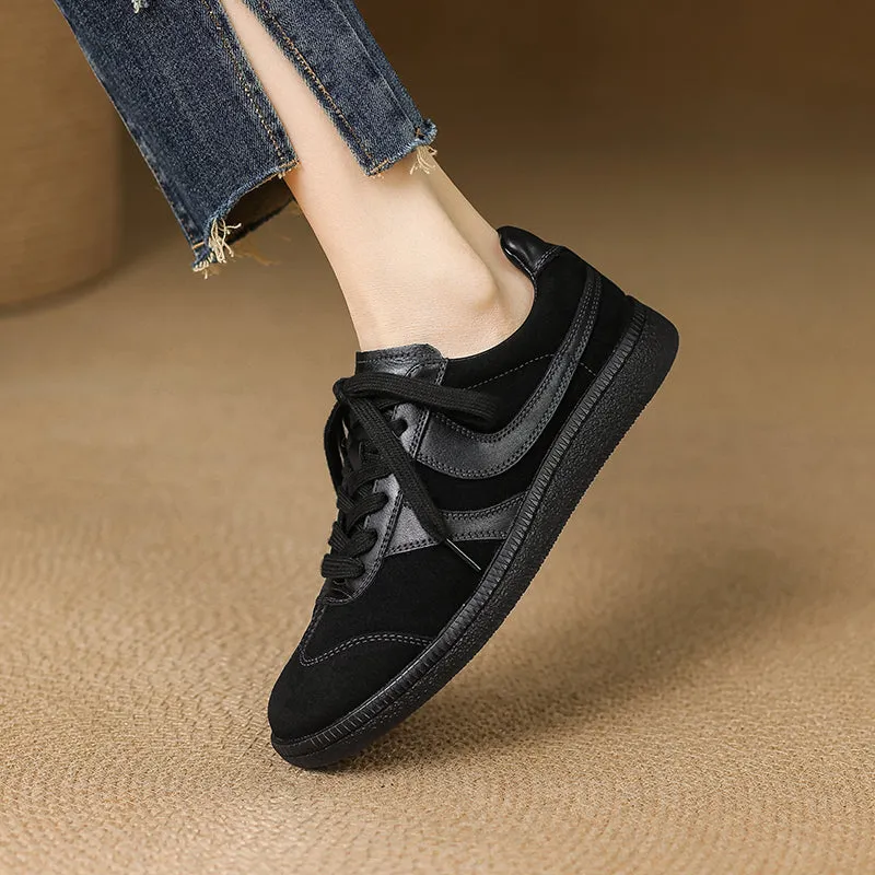 Women's Retro Leather Comfortable Non-Slip Sneakers