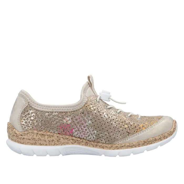 Womens Rieker Nikita V1 in Muschel/Multi/Lightgold/Perle