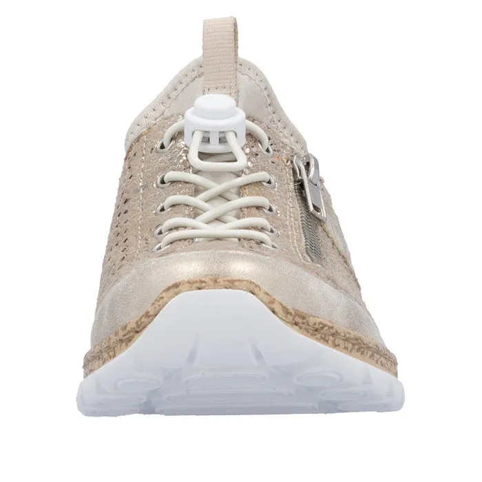 Womens Rieker Nikita V1 in Muschel/Multi/Lightgold/Perle