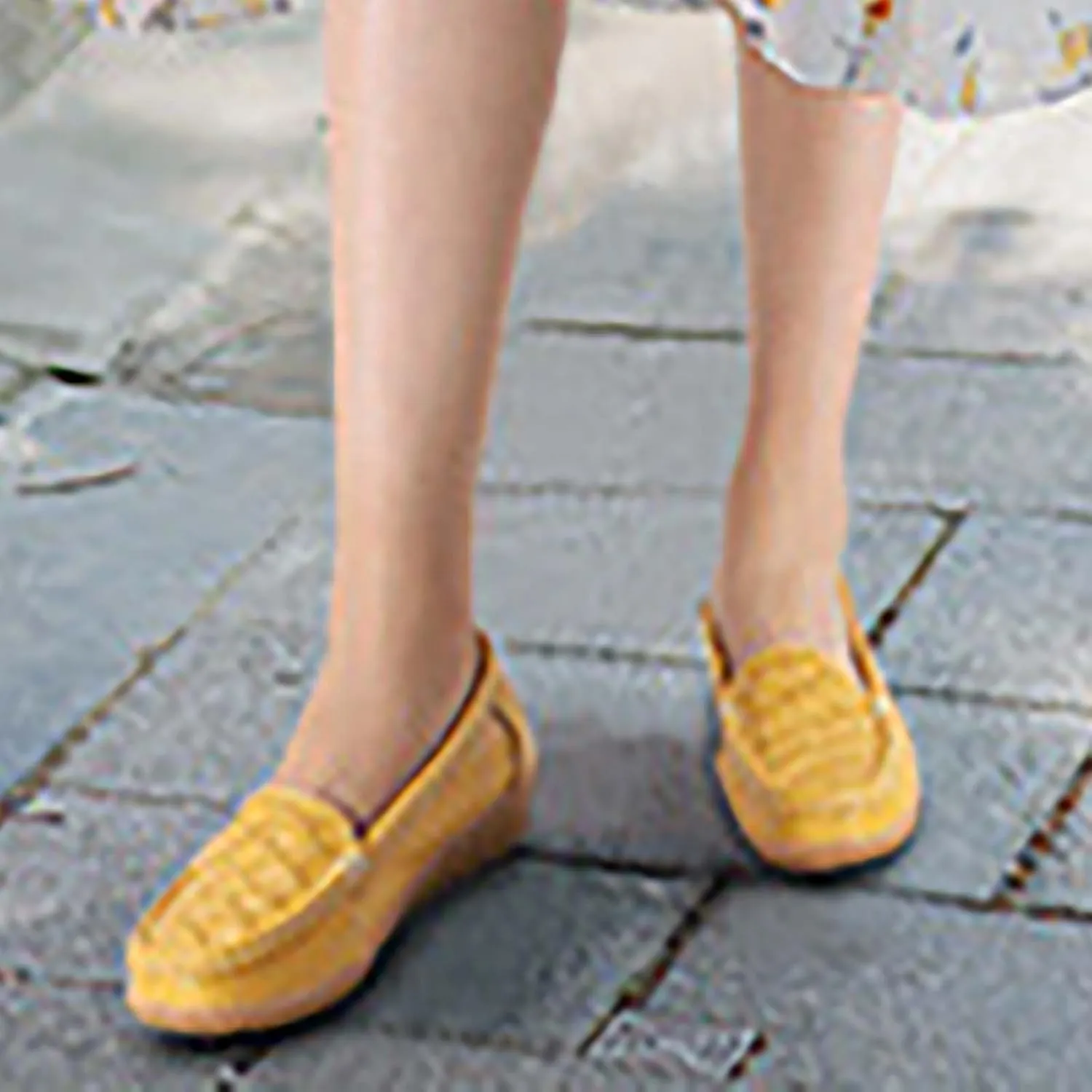 Women's Shoes Casual Dressy Soft Sole Slip On Chunky Loafers Shoes Cute Comfortable Casual Business Work Flats
