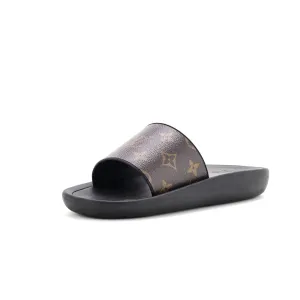 Women's Sunbath Flat Mule Sandals Monogram Canvas