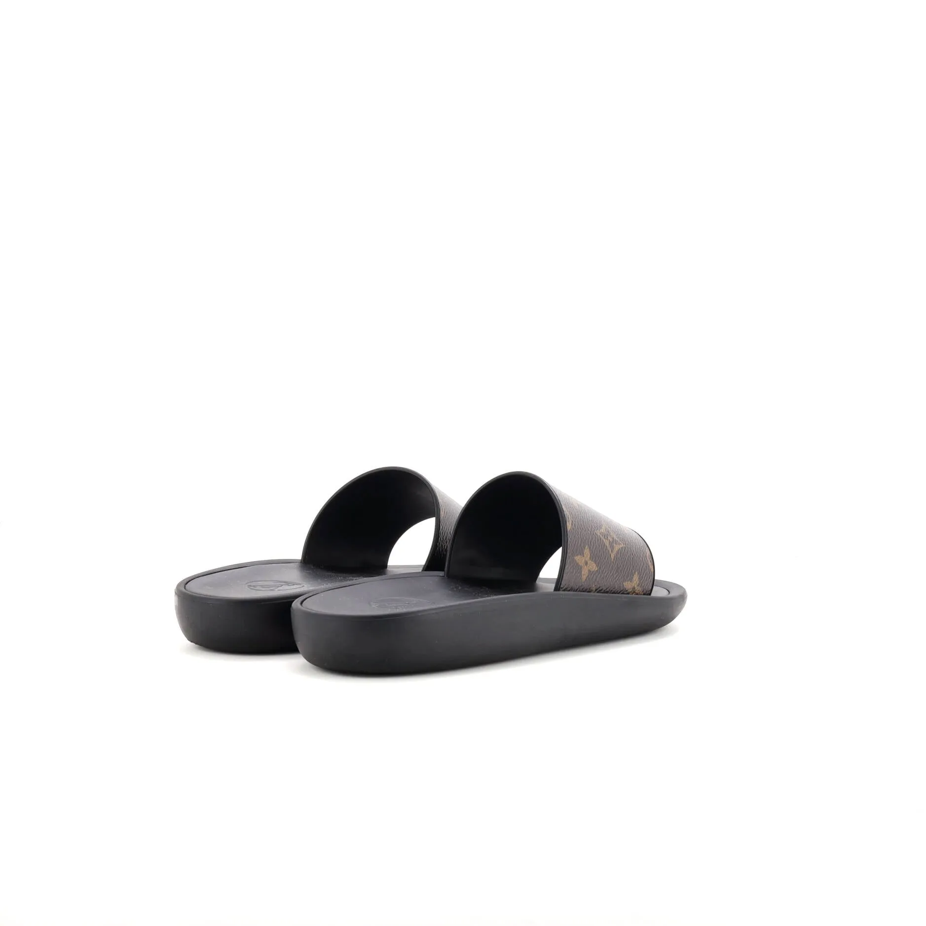 Women's Sunbath Flat Mule Sandals Monogram Canvas