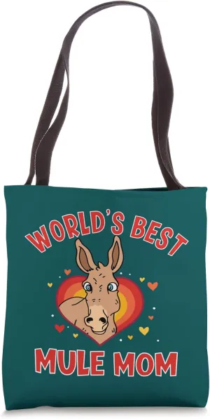 World's Best Mule Mom Funny Mule Lover Tote Bag