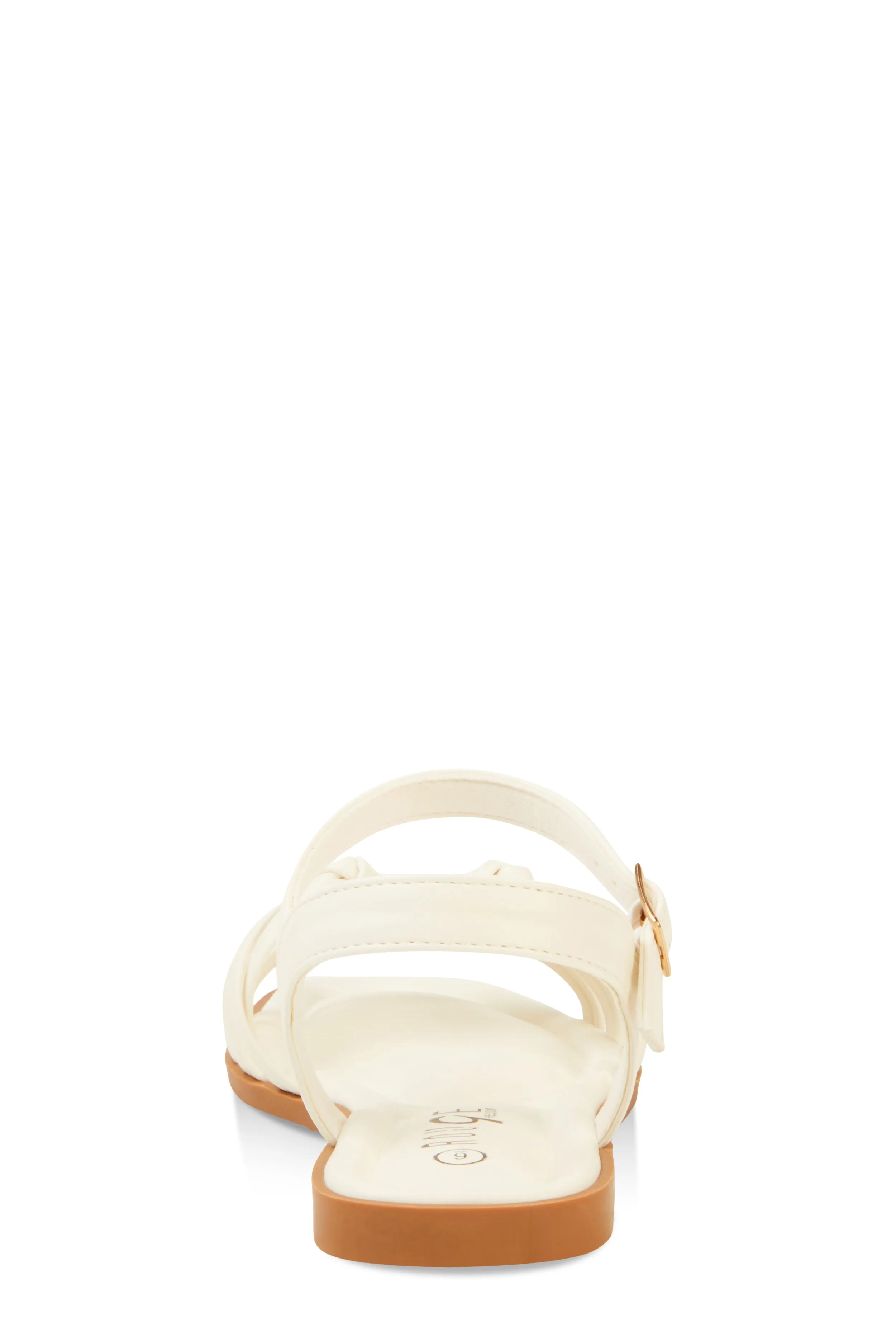 Woven Band Ankle Strap Sandals