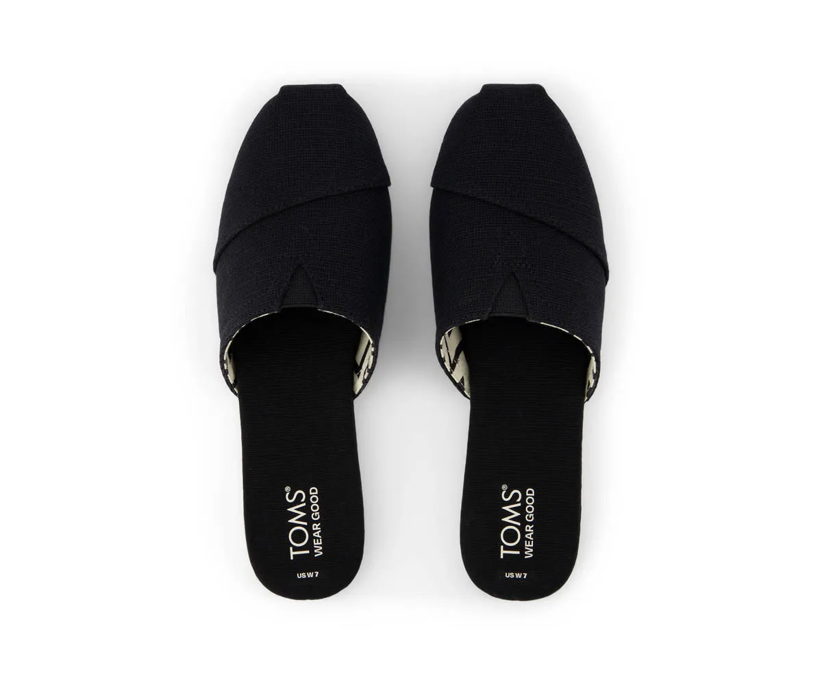 W's Alpargata Mule Heritage Canvas - Black