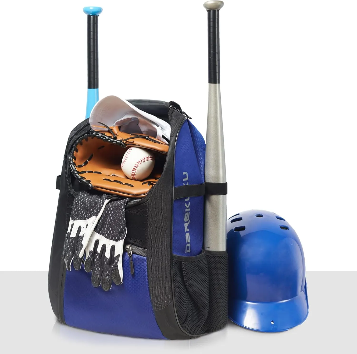 Youth Baseball Backpack, Softball Bag for Boys & Girls, Breathable T-Ball & Baseball Equipment & Gear