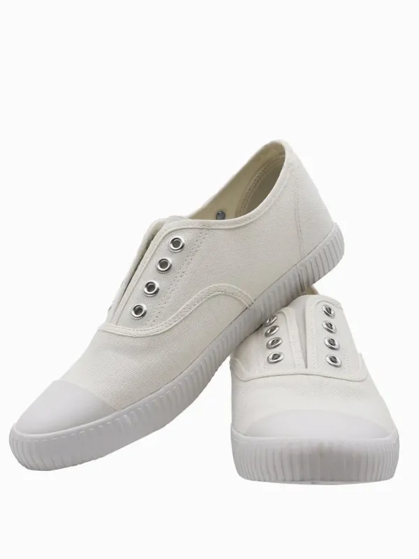 Zjoosh The Penny Plimsoles White
