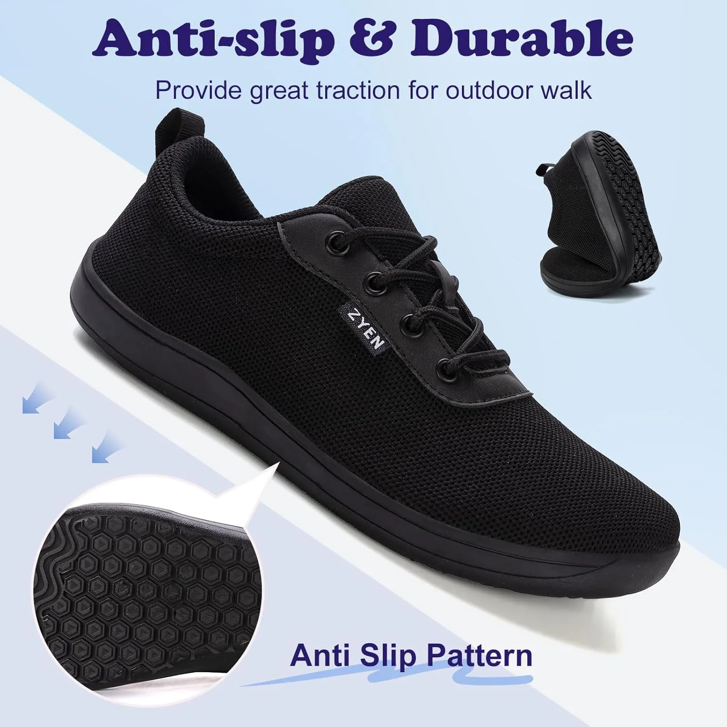 ZYEN Wide Toe Box Barefoot Shoes for Women | Wide Width Breathable Camouflage Shoes | Zero Drop Sole Fashion Non Slip Gym Sneaker Lightweight Minimalist Walking Sneaker
